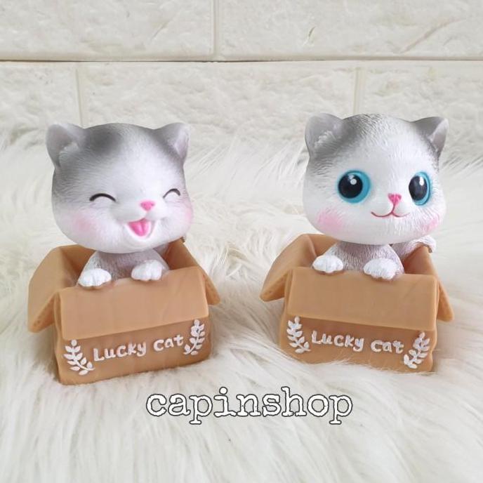 hiasan dashboard mobil kucing