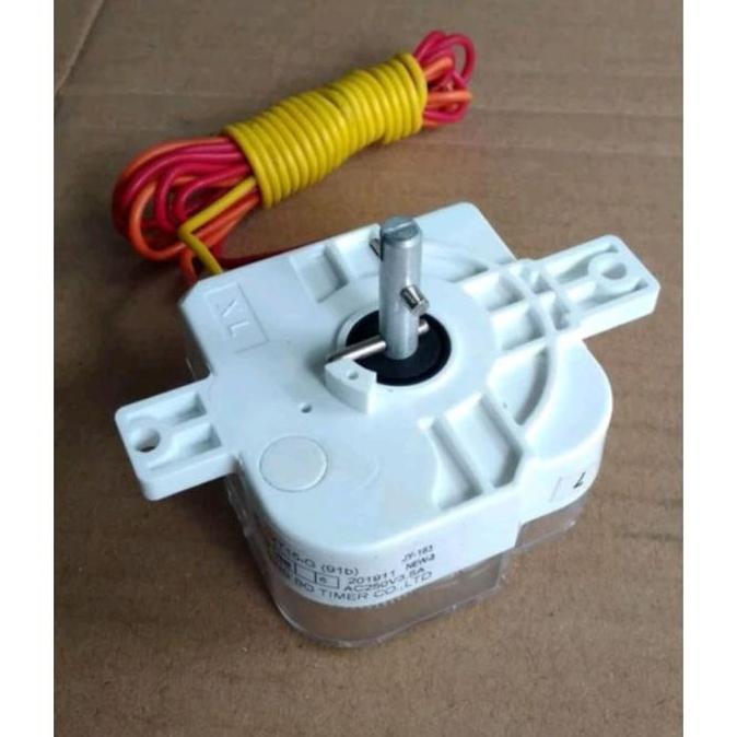 Timer Mesin Cuci 2 Lubang Tabung 3 Kabel Sanken Original