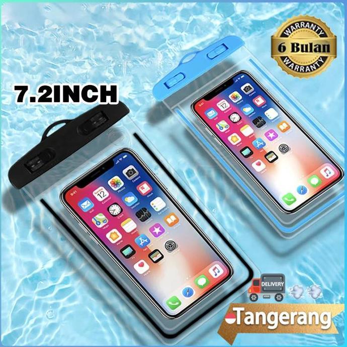 KIMDARY Waterproof Bag Hp Kantong Hp Anti Air Waterproof Case Handphone Tas Plastik Holder Motor