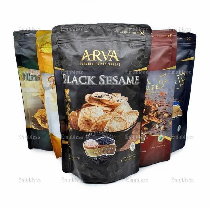 Arva Keripik Tempe Crispy Rasa Kripik Truffle Mala Honey Butter