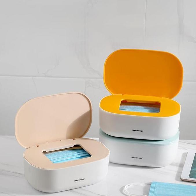 Mask Storage  Kotak Masker Duduk dan Gantung Dinding