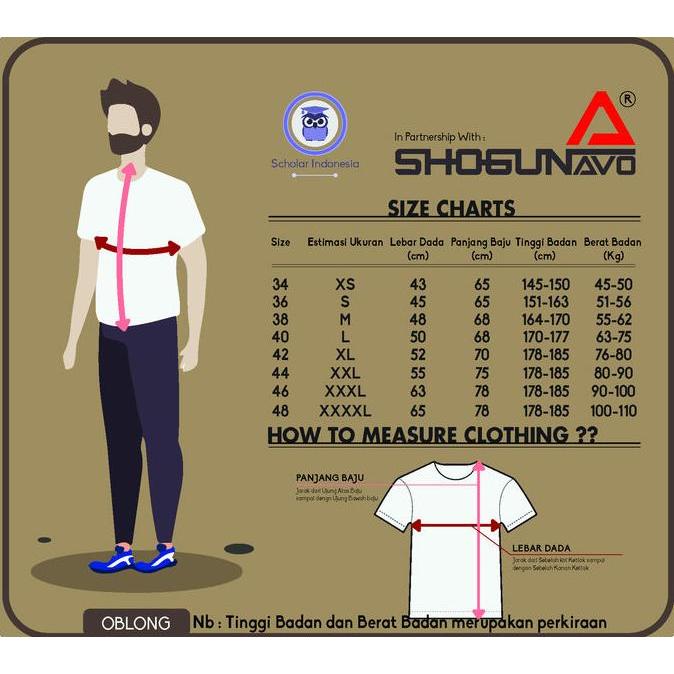 Fuku- Swan Shogunavo Kaos Oblong Atasan Pria Swan Brand Shogunavo Original 100% Katun Premium Hitam 