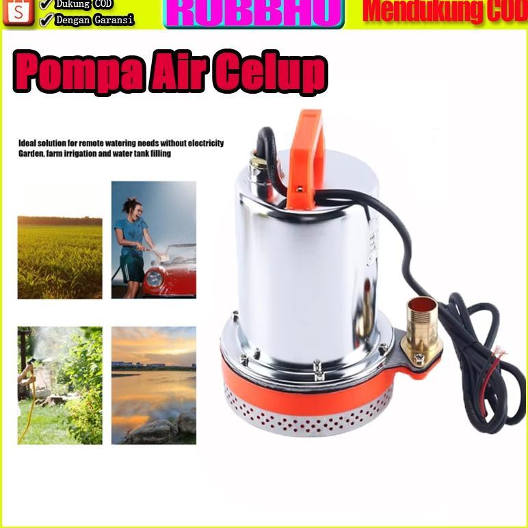 Pompa Air Celup DC12V 150W Submersible Water Pump 1 Inch Pompa DC Pompa Kolam DC