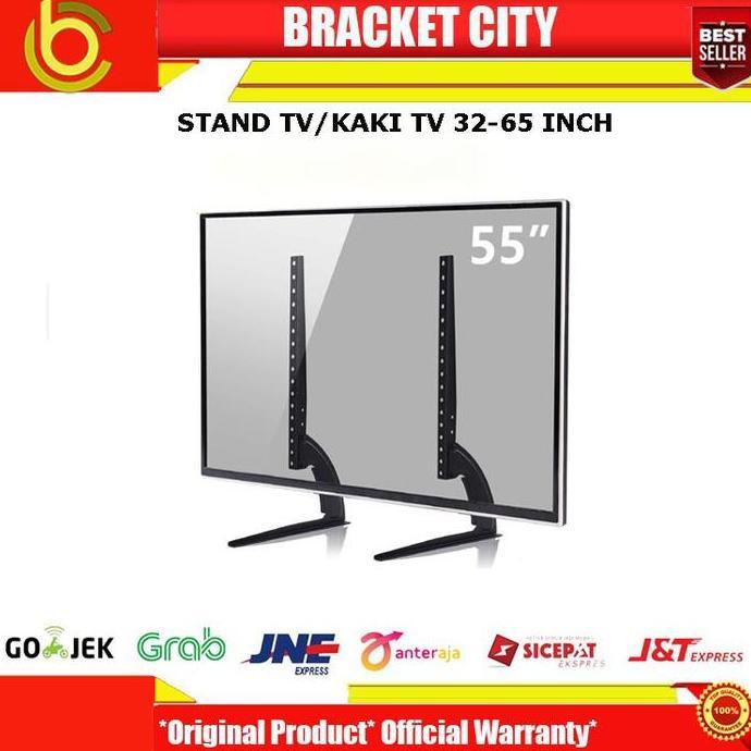 Bracket Tv Kaki 32"~ 65" Bracket Standing Kaki Tv Led Lcd Uhd Curved