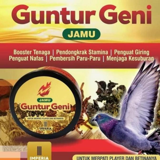 Dbutsu- Guntur Geni Imperia Penambah Stamina Booster Giring Keket Burung Dara
