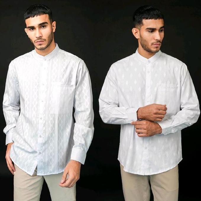 Casella Baju Koko Pria Lengan Panjang | Koko Couple Ayah-Anak Nizar Edition