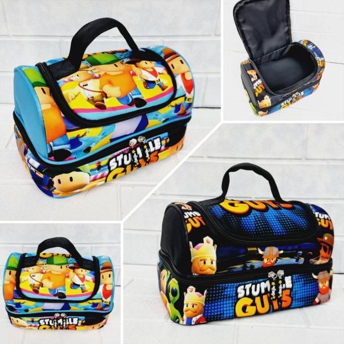 TAS BEKAL LUNCH BAG 2 TINGKAT STUMBLE GUYS - RAINBOW FRIENDS - ROBLOX - MINECRAFT