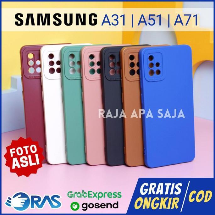 Soft Case SAMSUNG A31 A51 A71 Silicon Kesing Casing Cover Kondom HP - Maroon, A51