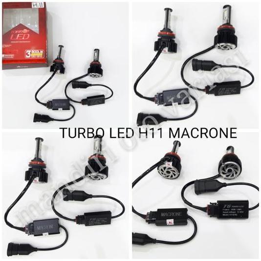 Led Turbo H11 Macrone Garansi