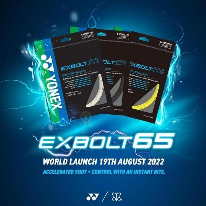 Smastr- Senar Badminton Raket Yonex Exbolt 65 Asli