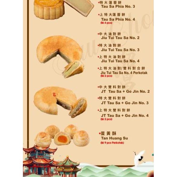 Kue Bulan THS 9 pcs Isi Tausa Telur Sau Chong Singkawang ARG