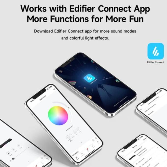 EDIFIER MG250 WIRELESS BLUETOOTH SPEAKER, GAMING MULTIMEDIA WITH RGB LIGHT EFFECT & INTEGRATED MIC M