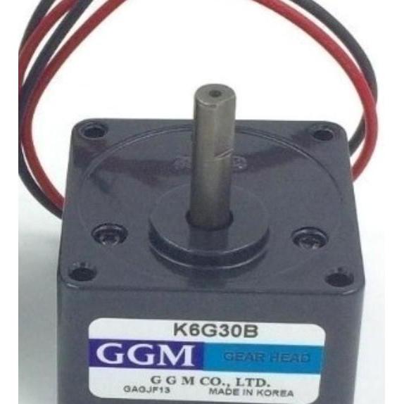 K6DG25N2 + K6G30B GGM KOREA ELECTRIK DC MOTOR GEAR HEAD GEARBOX 24VDC 25W / 24V DC 25 WATT
