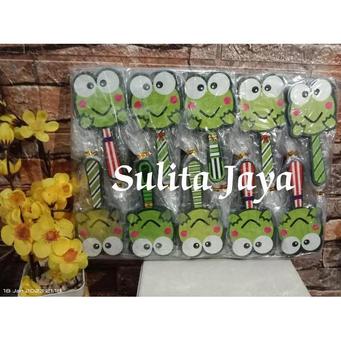 Souvenir Pernikahan Kaca - Isi 50 Pcs Souvenir Pernikahan Kaca Cermin Karakter Keroppi/Souvenir Mura