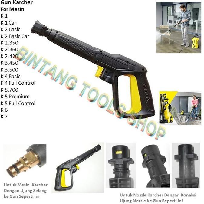 Tembakan Gun Jet Cleaner for Karcher K1 K2 K3 K4 K5 spare part BARU
