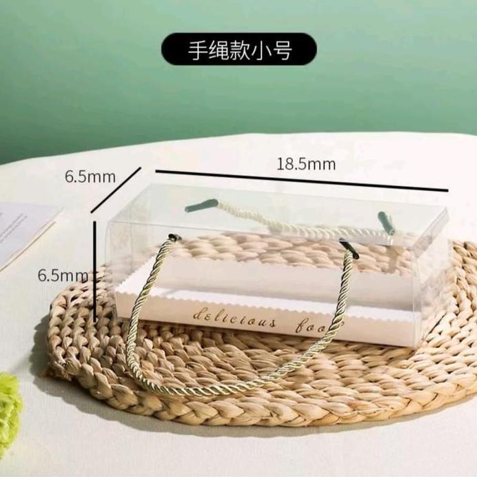 10PCS BOX MIKA TALI mika bolu gulung roll cake box mika panjang