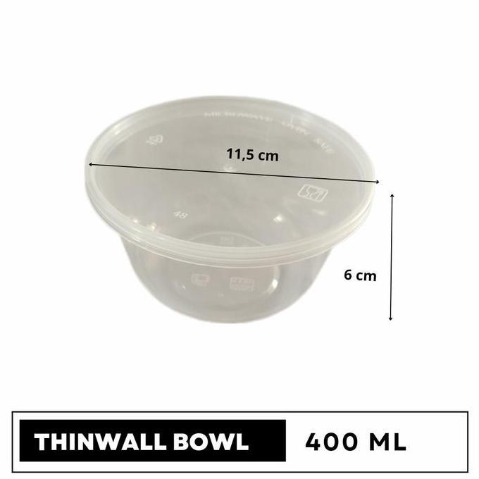 Mangkok Plastik | Thinwall Bowl 400ml