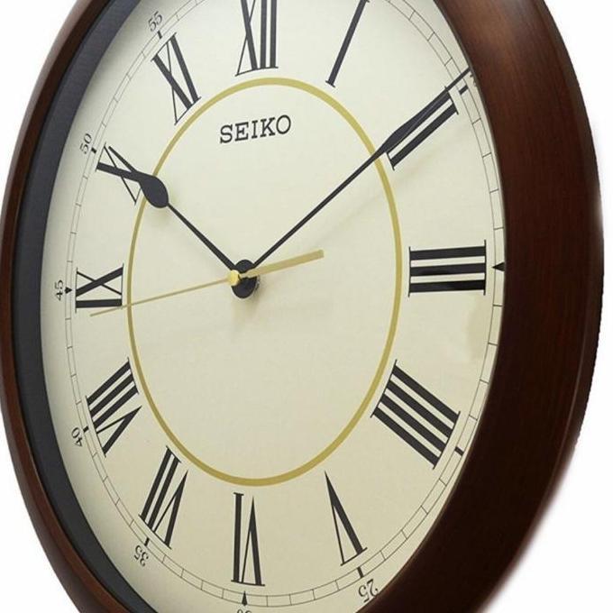 Jam Dinding Seiko QX598A Original Sweep Romawi Diameter 41cm QXA598