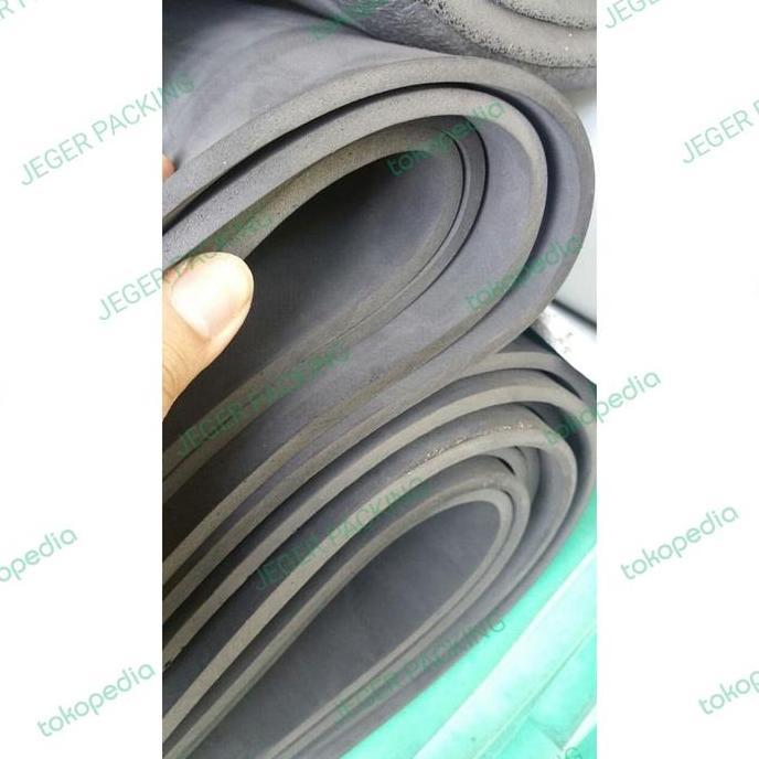 busa ati matras, tebal 10mm uk 80cm x 200cm spon matras hitam