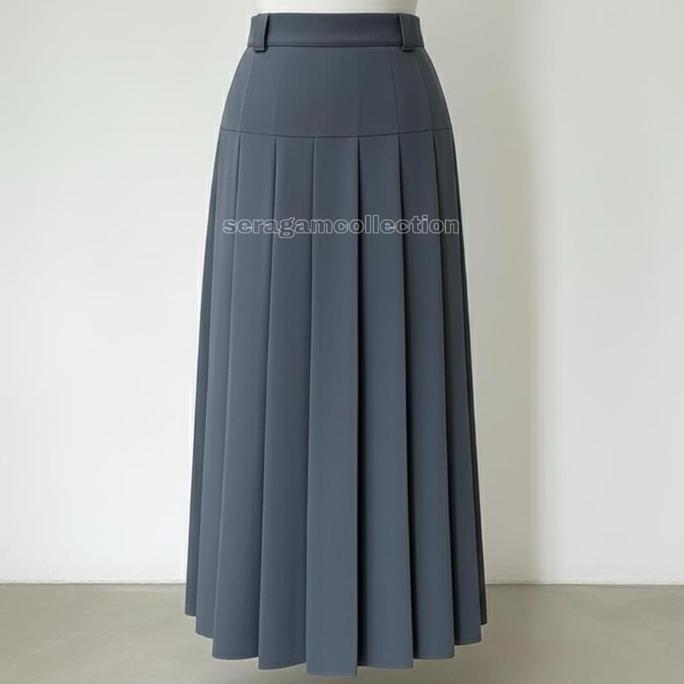 PREMIUM ROK SEKOLAH BAPING/ ROK BAWAH PINGGANG/ROK BANDUNG SMA SMK SMP MTS ABU COKLAT HITAM  Rempel 