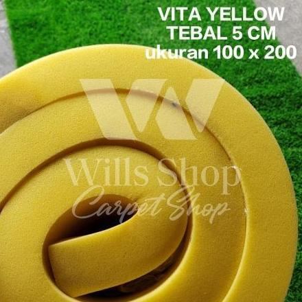Busa Kuning 1 cm / Busa Jok / Royal Foam / Vita Yellow / Busa Super