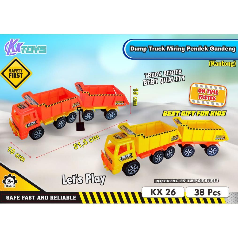 Mainan Truk Gandeng Jumbo Bonus Tali Pegangan BSG Anak