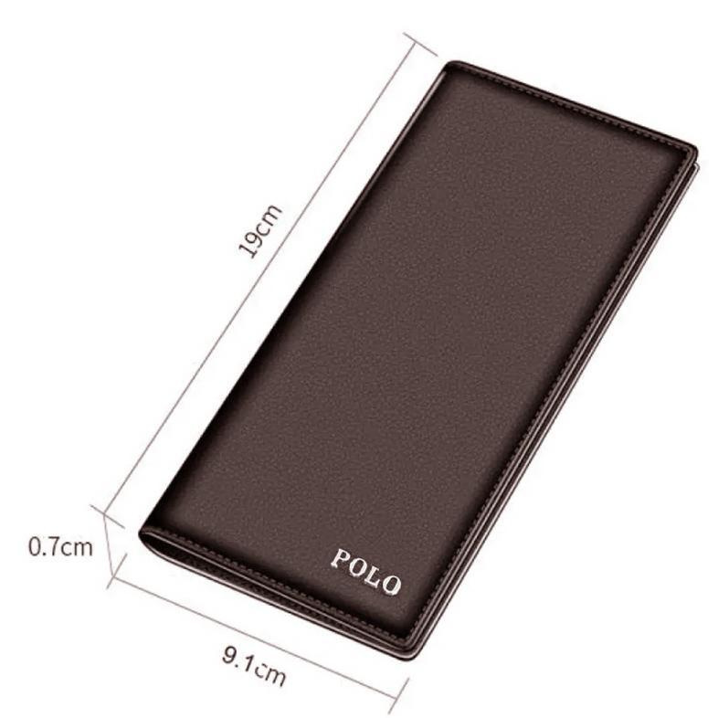 Discount Dompet Pria Kulit Sintetis Dompet Pria Wallet PANJANG Polo