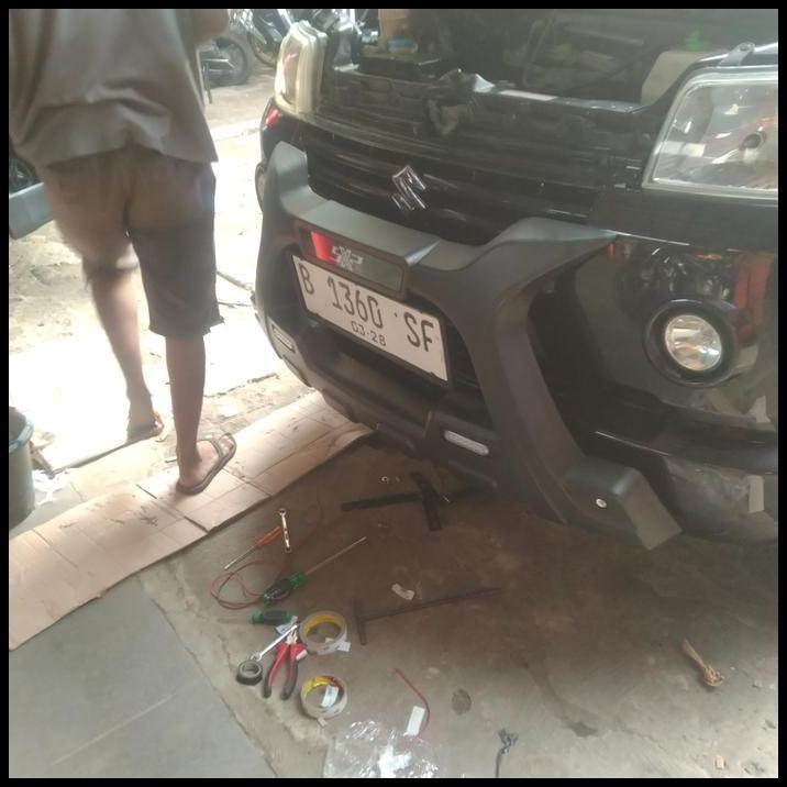 DISKON TANDUK DEPAN BUMPER GUARD DEPAN MOBIL APV / ARENA MODEL LUXURY X