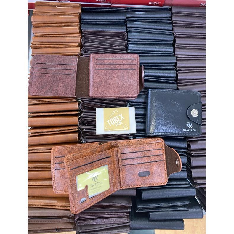 NEW Dompet kulit pria Model Kancing Magnet Dompet Lipat Pria Dompet Kulit Kualitas PREMIUM Dompet Co
