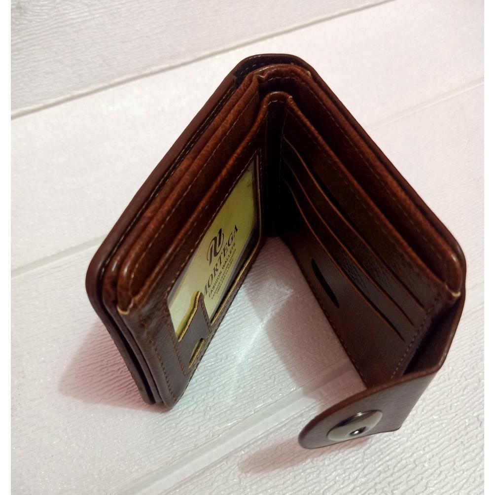 HOT SALE Dompet kulit pria Model Kancing Magnet Dompet Lipat Pria Dompet Kulit Kualitas PREMIUM Domp