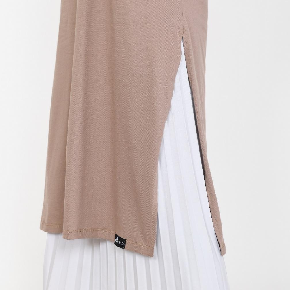 Ziyata Long Tunik Kaos Cotton Combed Oversize