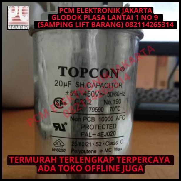 TERBARU KAPASITOR CAPACITOR AC 15UF 450VAC 450V 400V 15 UF 15MF TOPCON 