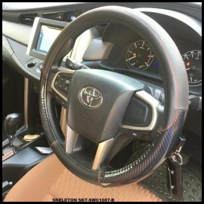 DISKON SARUNG STIR MOBIL HONDA JAZZ MOTIF CARBON 