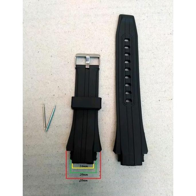 Strap Tali Jam Tangan Eiger N828 20 ATACA 4.0 4.1 Tali Jam Eiger N828 ATACA Hitam