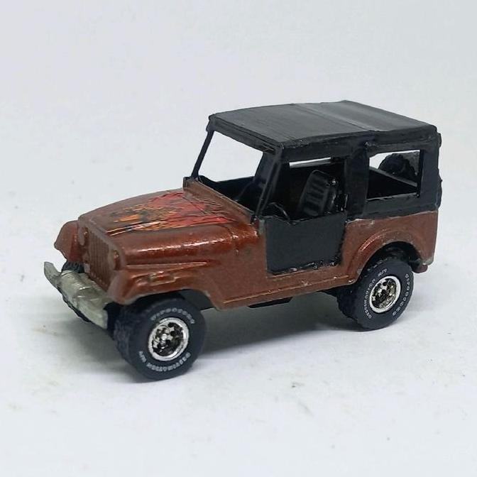 HOT WHEELS JEEP CJ7 CJ-7 LOOSE DIECAST CUSTOM BAN KARET GREENLIGHT (S)