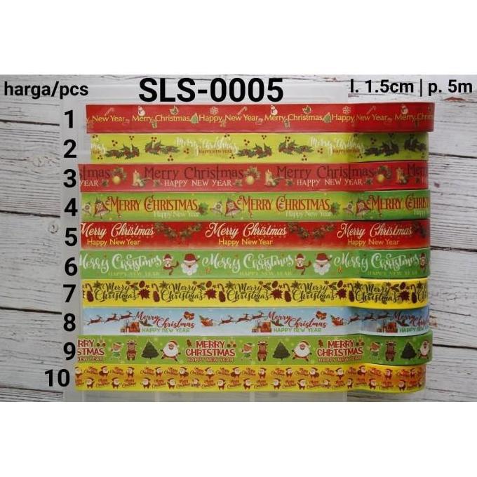 SLS-0005 Selotip kertas washi motif box kue kering natal christmas