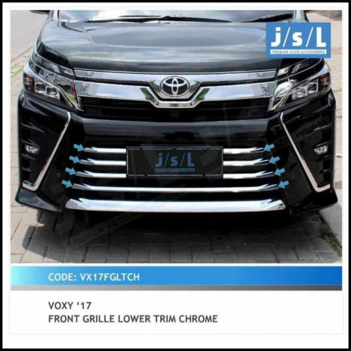 TERLARIS LIST GRILL RADIATOR TOYOTA VOXY LIS GRILL BUMPER DEPAN CHROME 
