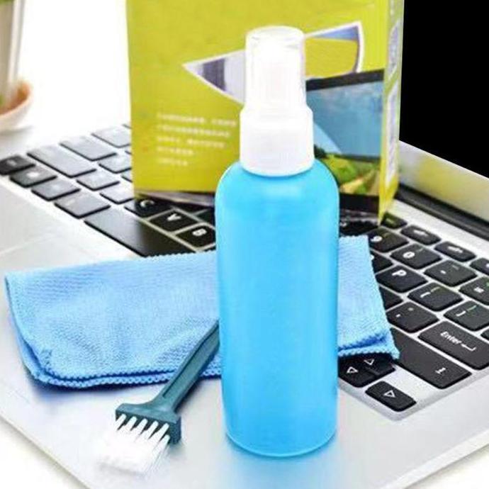 LCD cleaner Kit 3 in 1 Pembersih Layar Laptop PC TV HP Monitor