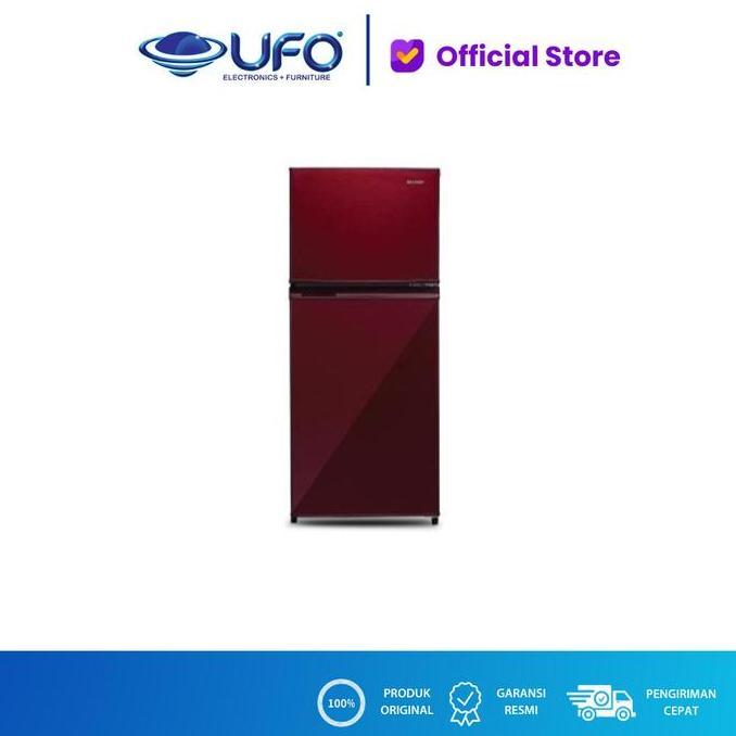 Murah Sharp Sj246Xgmr Kulkas 2 Pintu 205 Liter - Merah