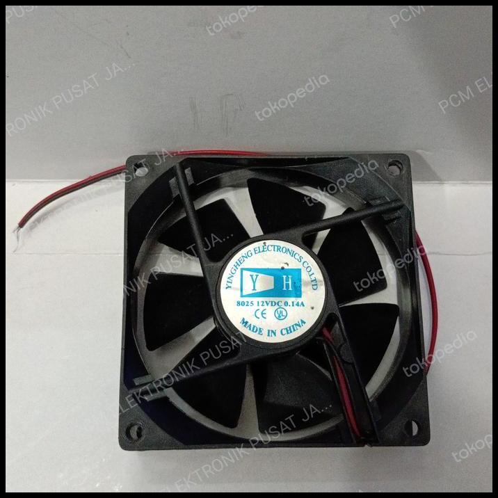 DISKON 2086 FAN KIPAS YH 12VOLT 12 VOLT 2PIN 2 PIN 8CM 8 CM 8X8 8025 0.15A 