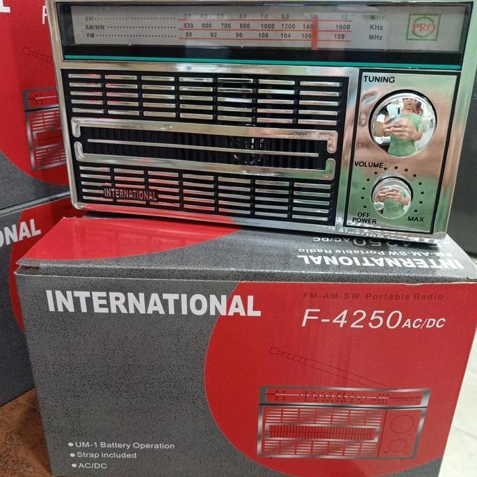 Grosir Tts International Radio National F-4250 Ac Dc Original Fm Am Sw Portabel Dengan Baterai Opera
