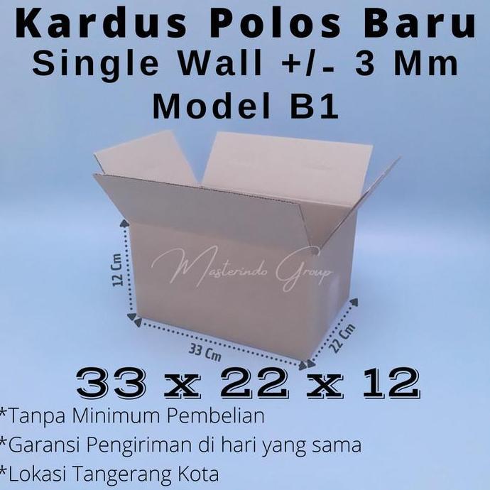 Kardus | Box | Karton Polos (33 x 22 x 12 Cm)