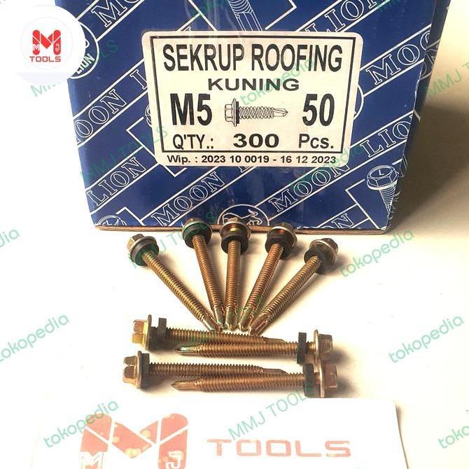 Sale Baut Roofing Lion 1250 (Harga /Ktk 300 Pcs) - Moon Lion Baut Roofing