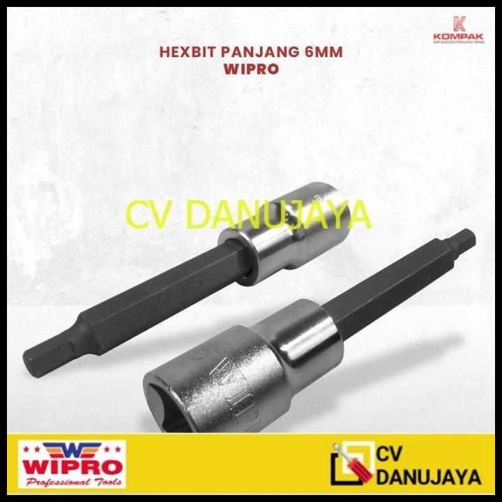 TERLARIS WIPRO MATA SOK L 6 MM PANJANG - HEX BIT SOCKET KUNCI WIPRO 