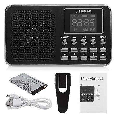 Murah Mini Speaker Radio Digital Lcd L-938B Am Fm Mp3 Microsd Tf Fd Player