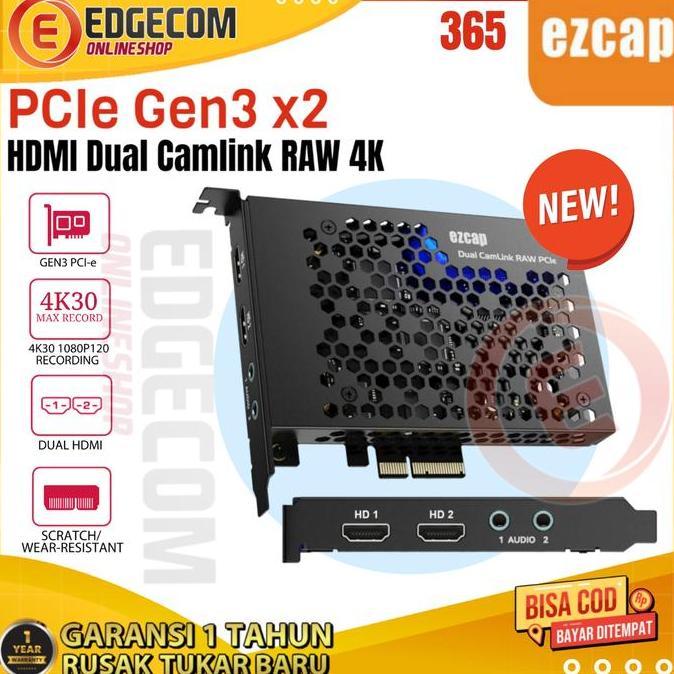 EZCAP 365 PCIE Gen3 HDMI DUAL CAMLINK RAW 4K VIDEO CAPTURE CARD PCI E