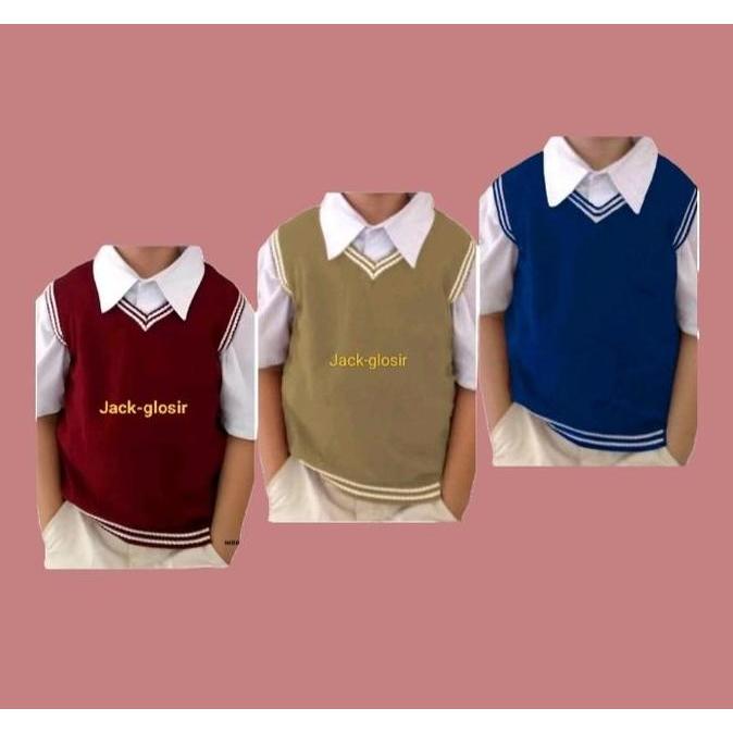 Rompi Rajut Korea Anak Laki-Laki Perempuan - Fashion Anak-Anak Baju