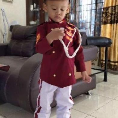 Baju Profesi Taruna Akpol Kostum Anak Fashion Loreng Ripstock Lengkap Dengan Talikur Peluit Baret Da