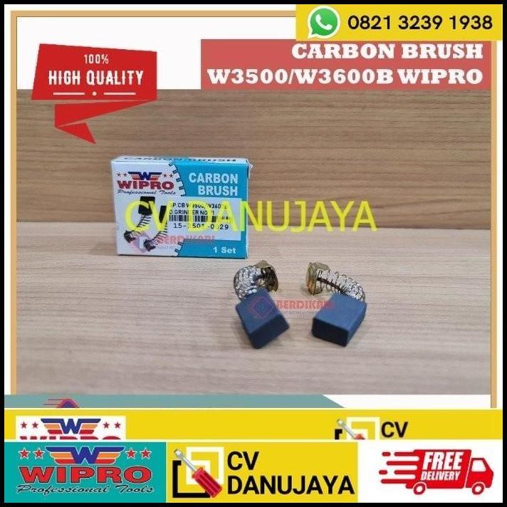 BEST DEAL WIPRO CARBON BRUSH ARANG BROSTEL W3600 UNTUK MESIN GERINDA W3600B 