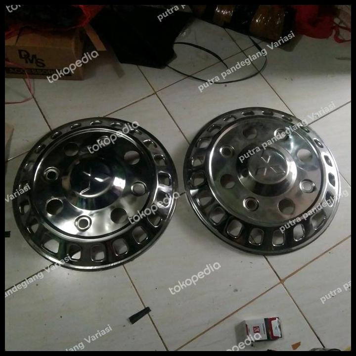 TERLARIS DOP RODA MOBI UNIVERSAL TRUK FUSO RING 20 DEPAN LUBANG 8 2 PCS BAHAN STENLIS 